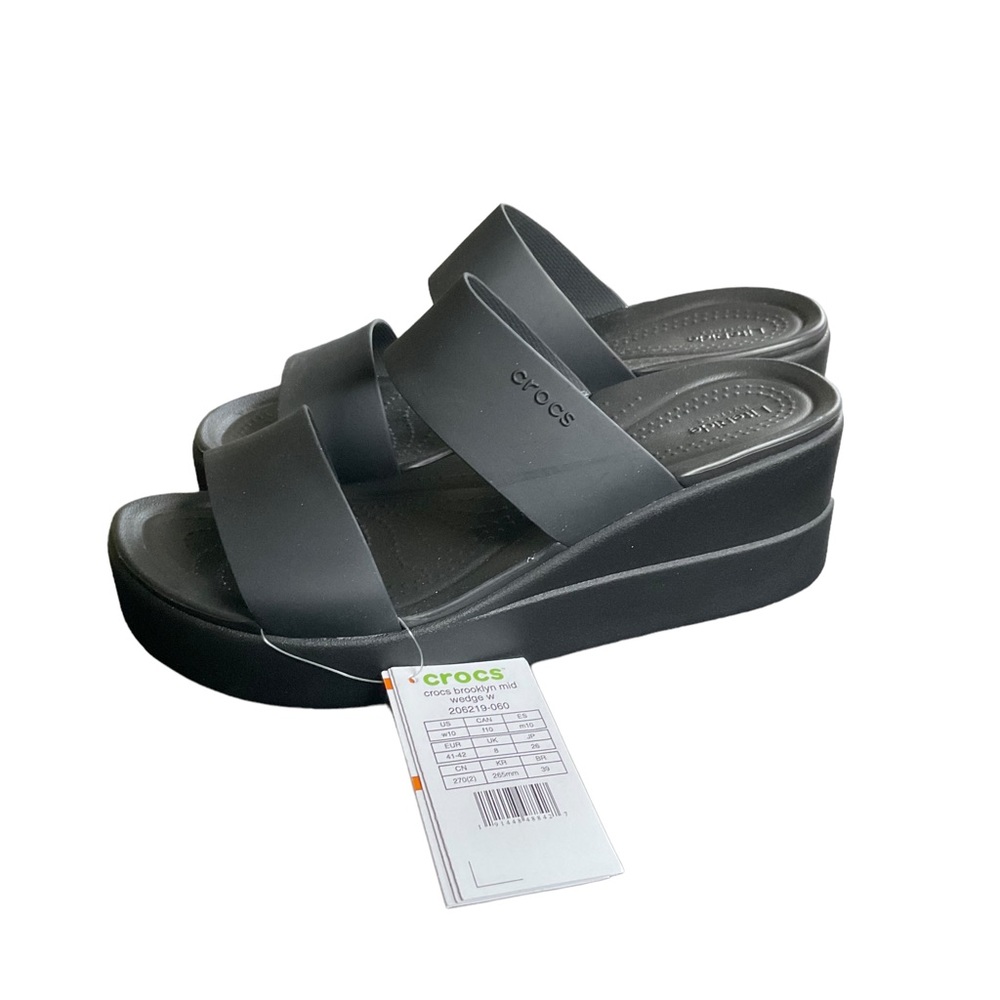 crocs brooklyn mid wedge sandal